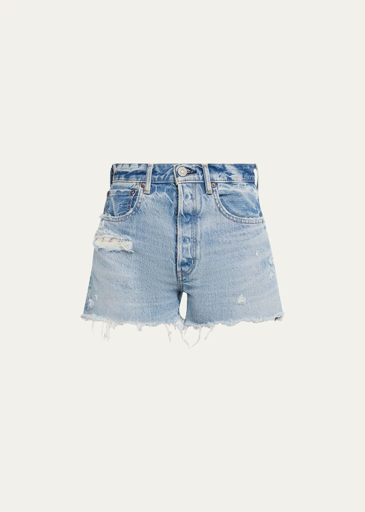 MOUSSY VINTAGERidgeme Distressed Denim Shorts