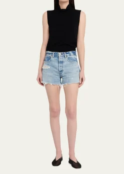 MOUSSY VINTAGERidgeme Distressed Denim Shorts