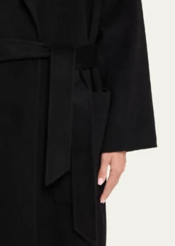 NanushkaAlamo Wool-Blend Long Wrap Coat