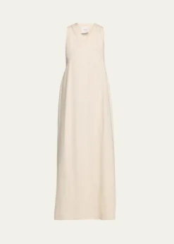 NanushkaAmarilis Linen Fringe Maxi Dress