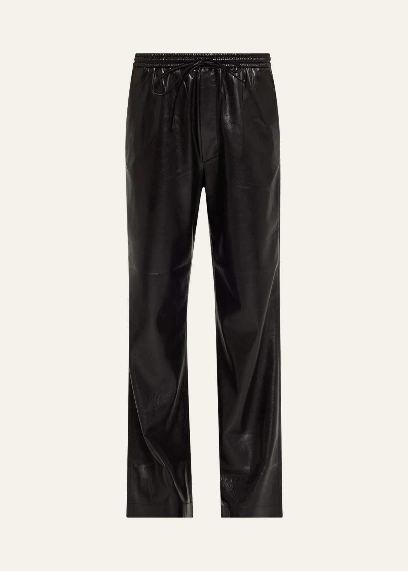 NanushkaCalie Alt-Leather Drawstring Pants