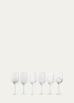 Nason MorettiTolomeo Assorted White Wine Glasses, Set of 6