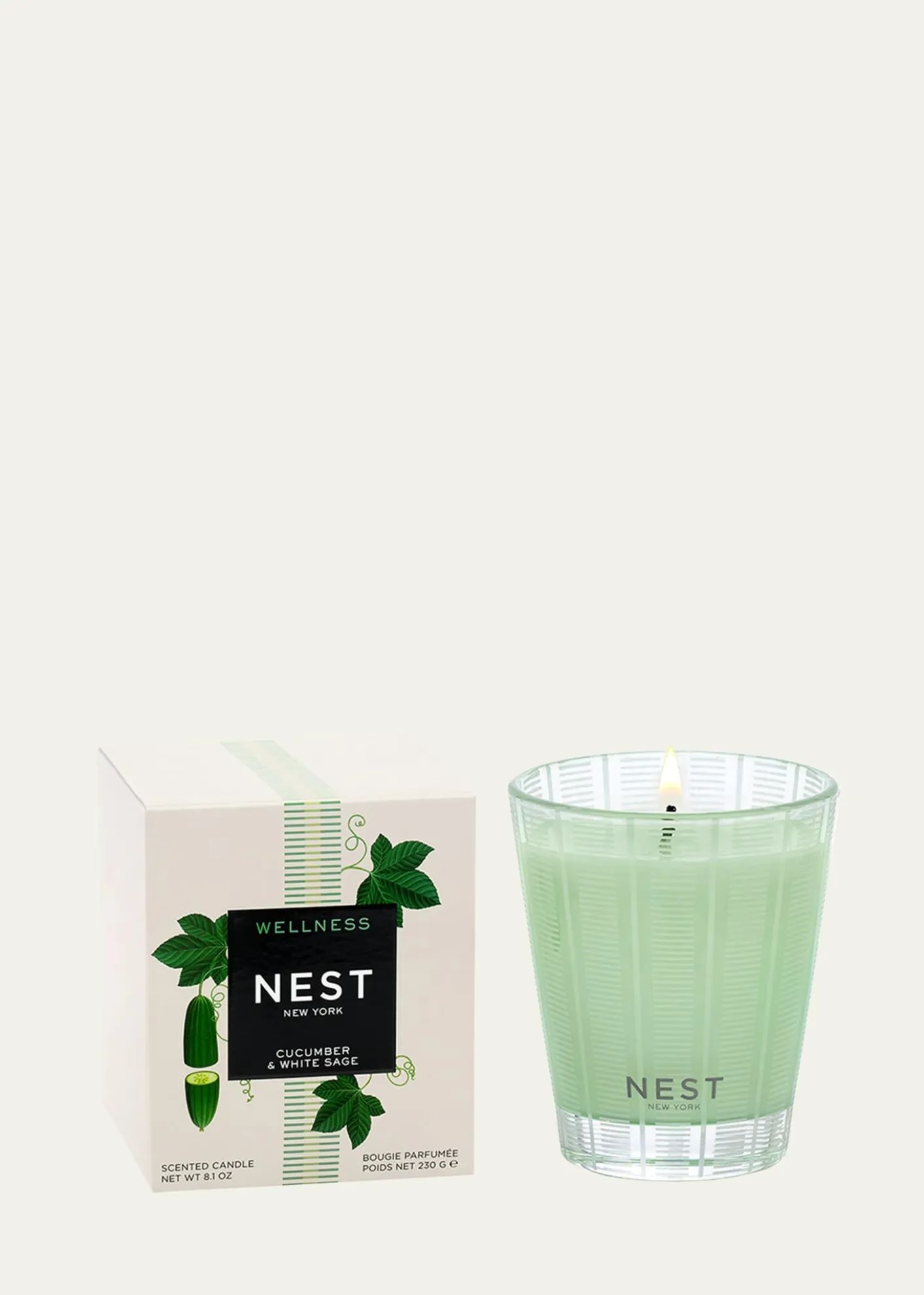 NEST New YorkCucumber & White Sage Candle, 8.1 oz.