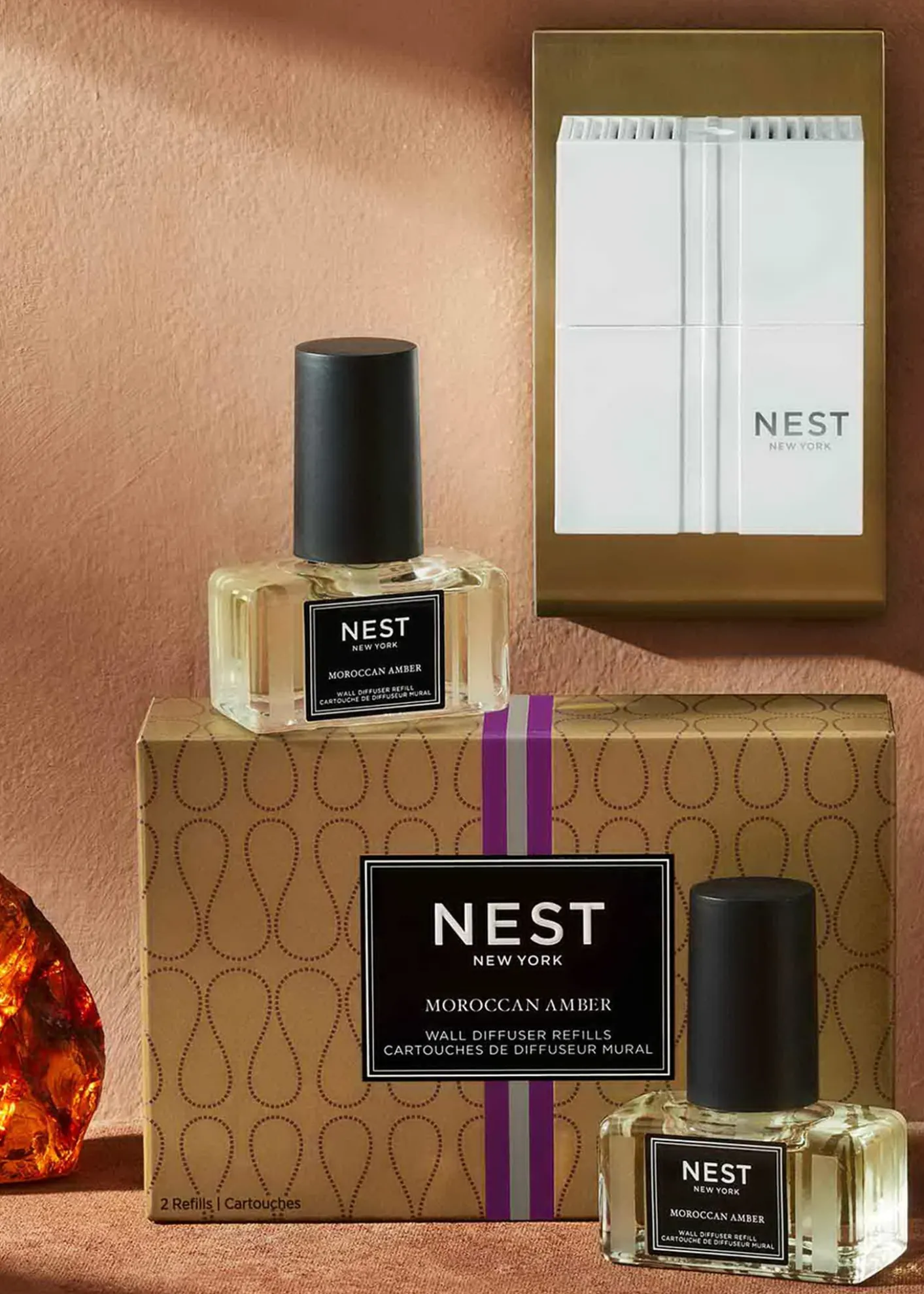 NEST New YorkMoroccan Amber Wall Diffuser Refill Set