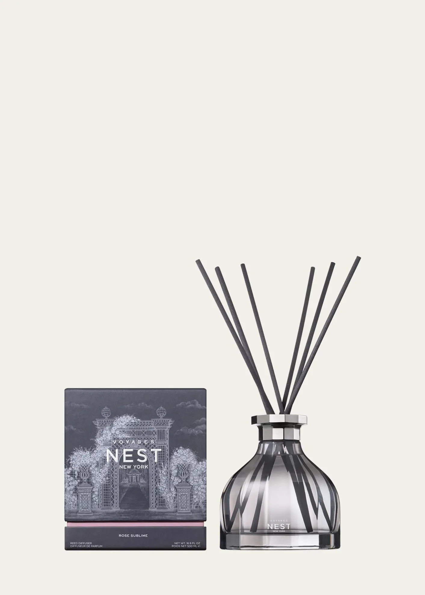 NEST New YorkVOYAGES Rose Sublime Diffuser, 16.9 oz.
