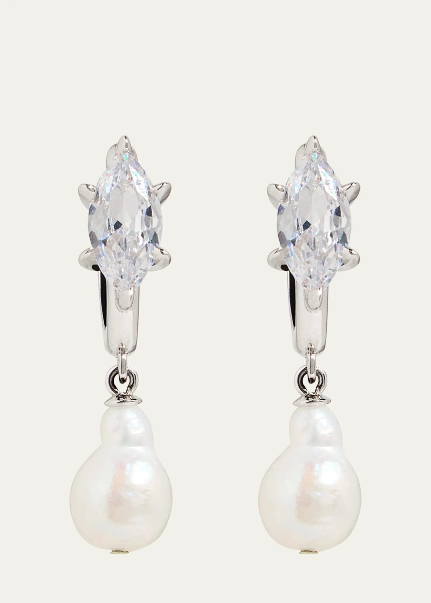 Nickho ReyParisian Pearl Earrings, White