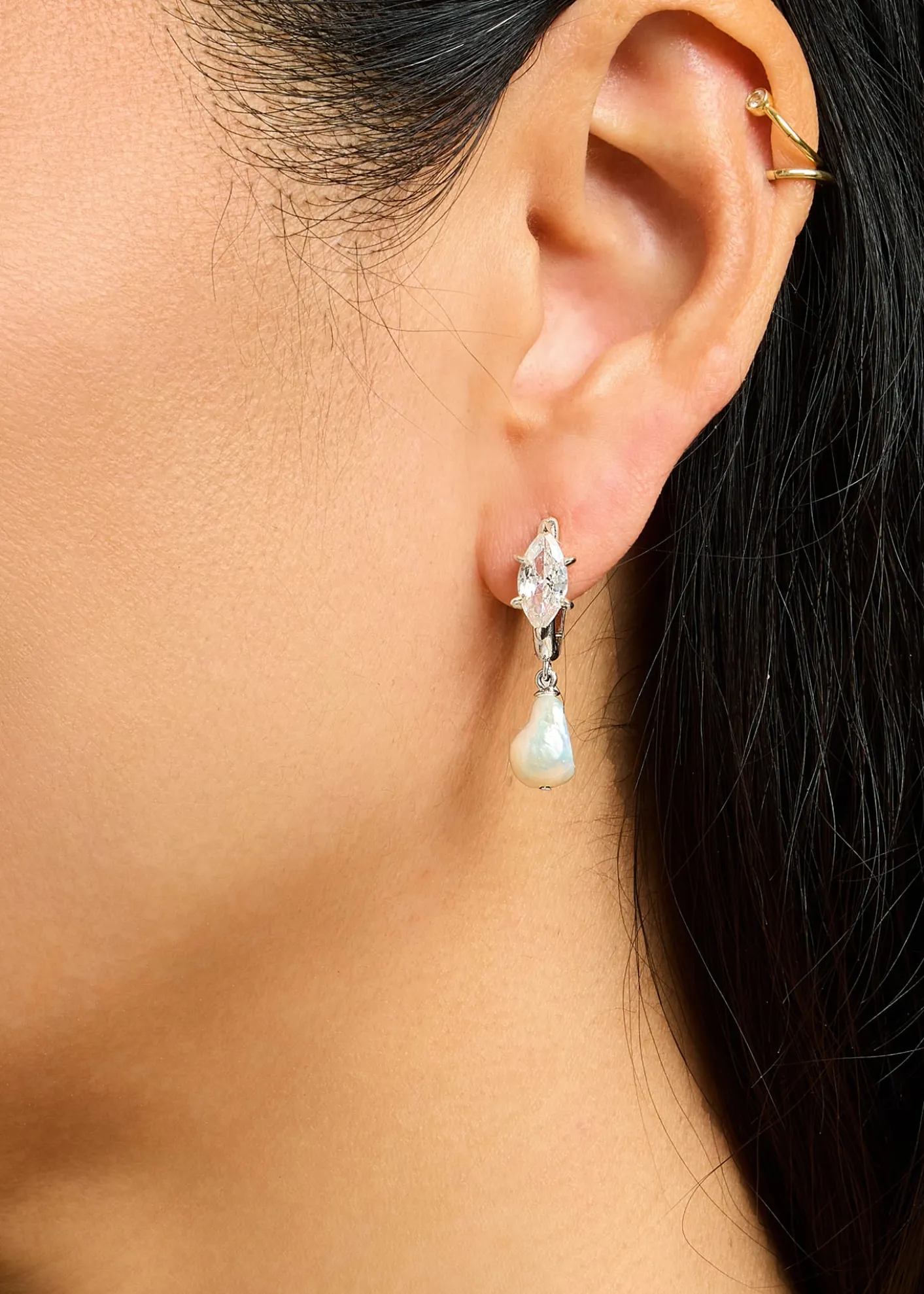 Nickho ReyParisian Pearl Earrings, White