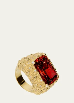 Nickho ReyHilton 14K Gold Vermeil Cubic Zirconia Cocktail Ring, Size 8