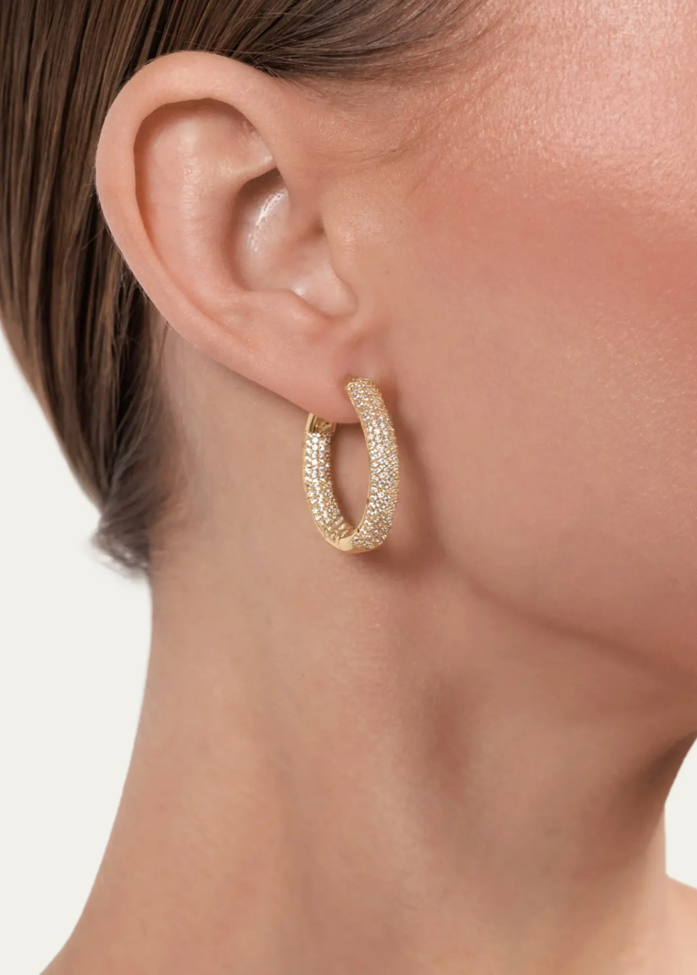 Nickho ReyMini Tire Hoop Earrings
