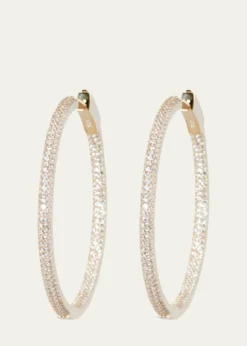 Nickho ReySlim Tire Hoop Earrings, Gold