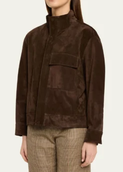 Nili LotanDominic Calfskin Suede Jacket