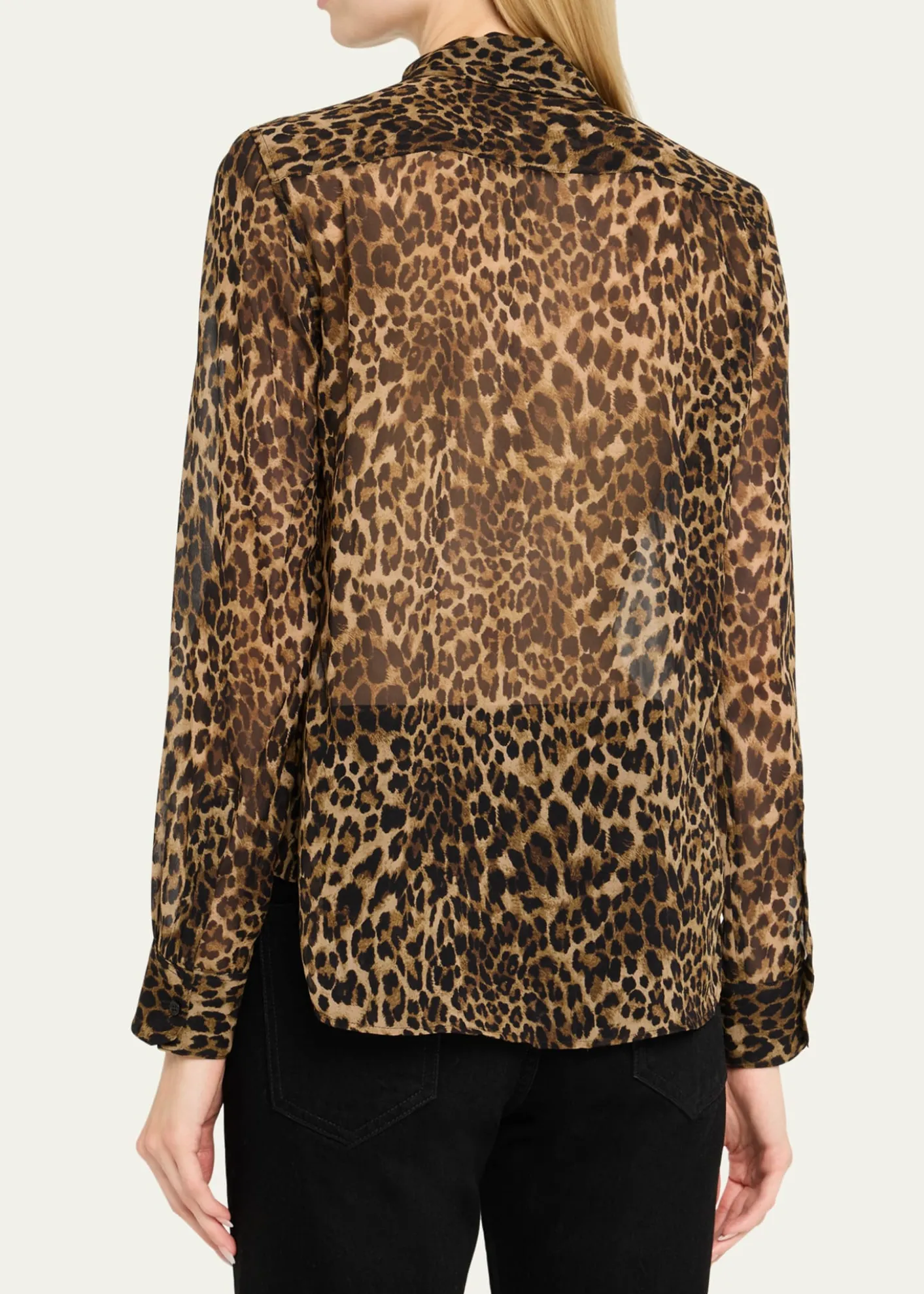 Nili LotanGaia Polka-Dot Silk Slim Button-Down Shirt