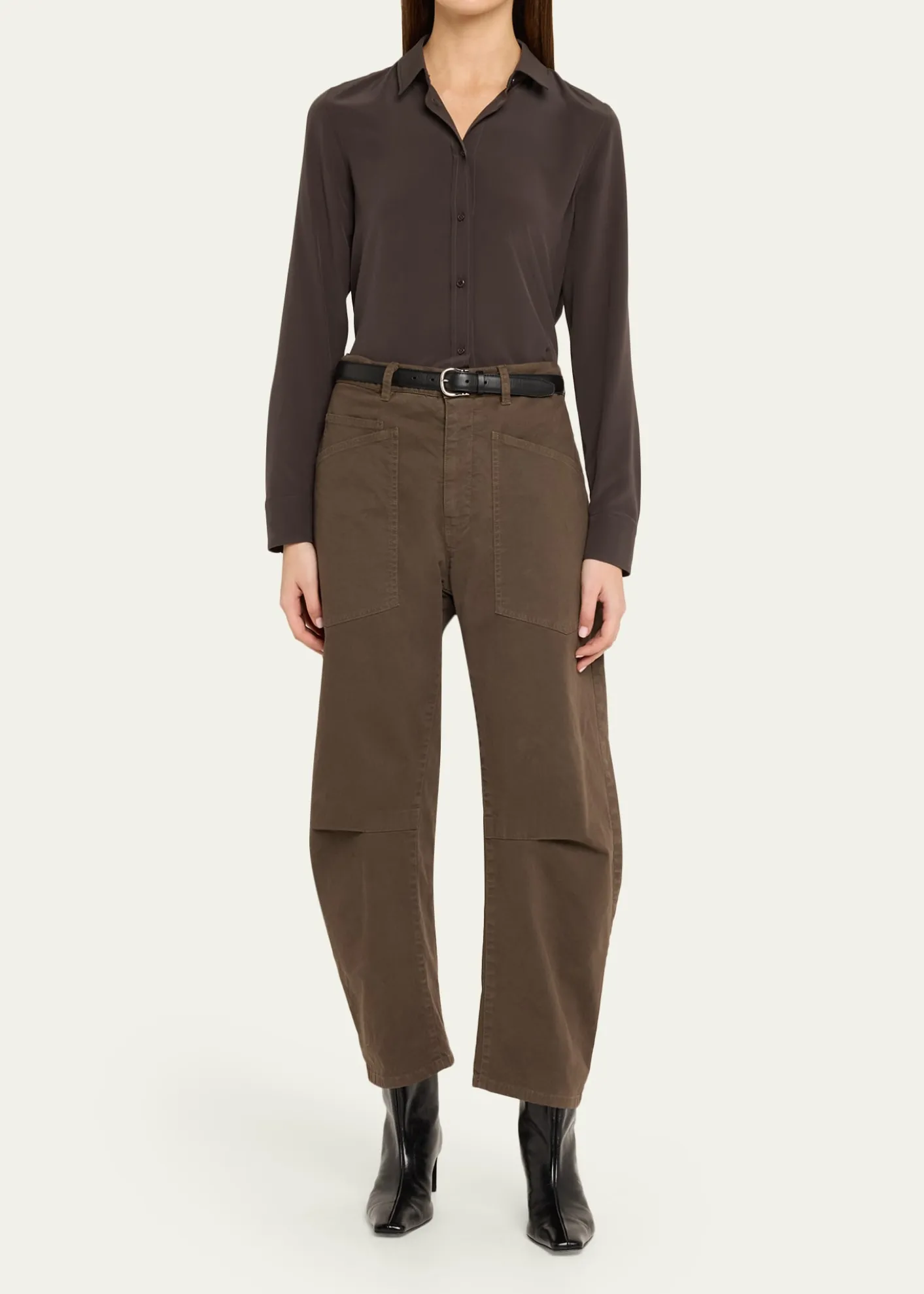Nili LotanGaia Silk Button-Front Shirt