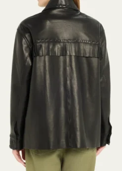 Nili LotanGus Fringe Leather Jacket