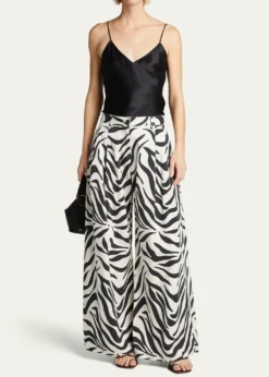 Nili LotanIsabella Satin Cami Top, Black