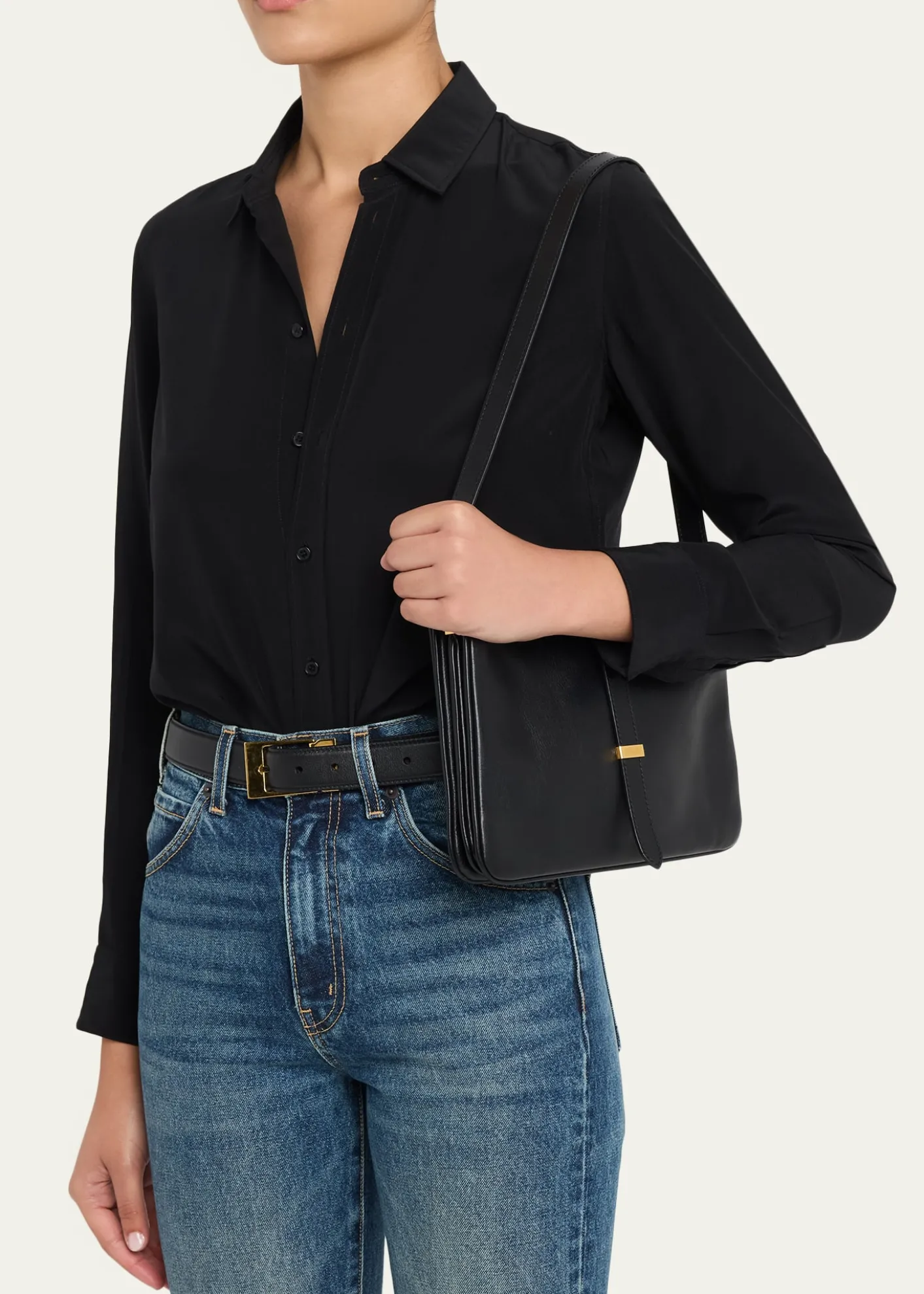 Nili LotanJane Leather Shoulder Bag