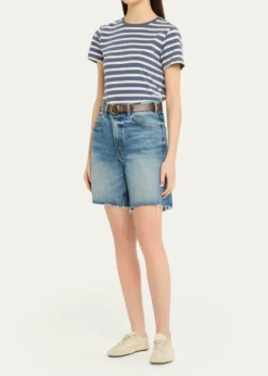 Nili LotanLana Striped Short-Sleeve T-Shirt