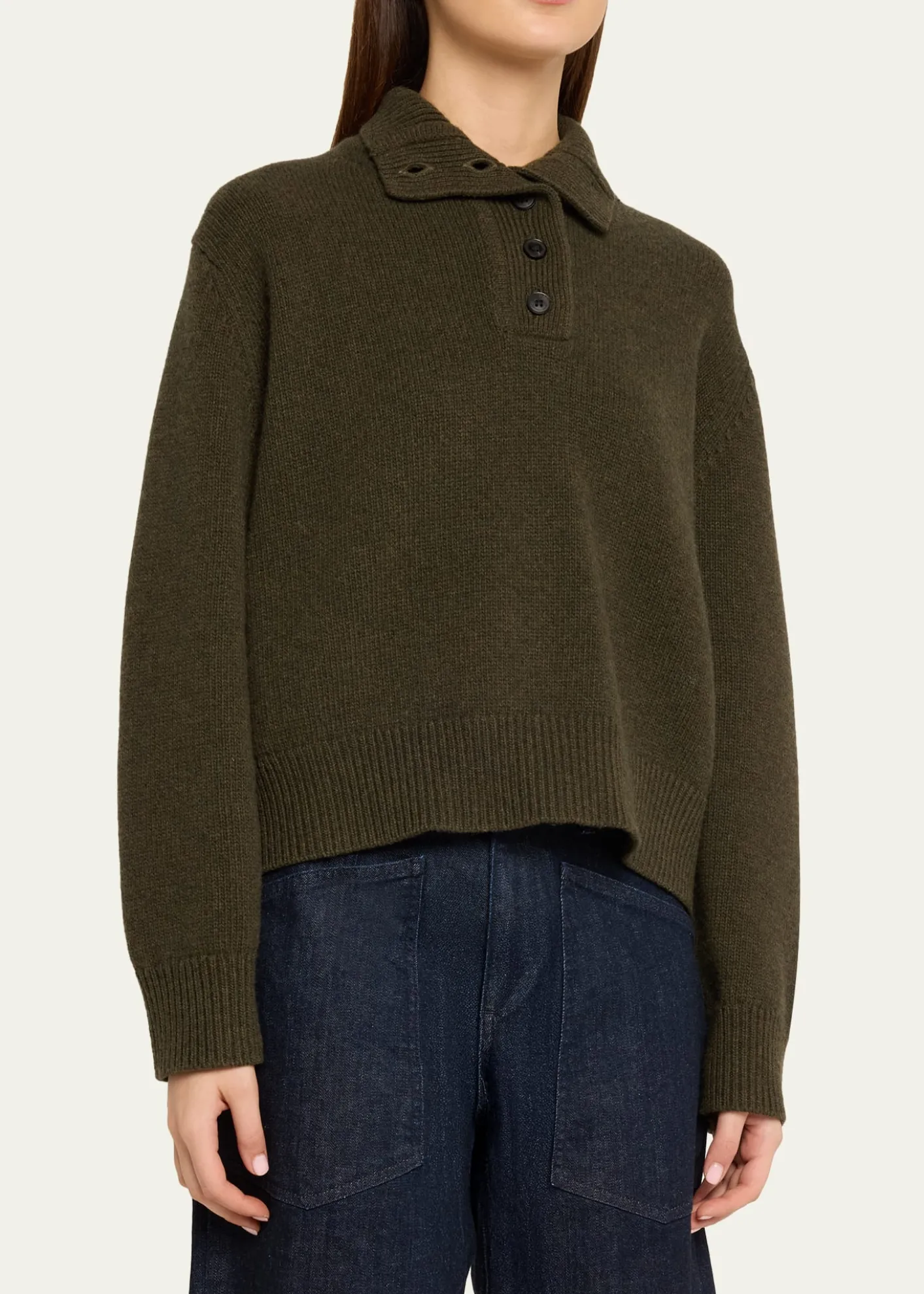 Nili LotanRenata Collared Wool Sweater