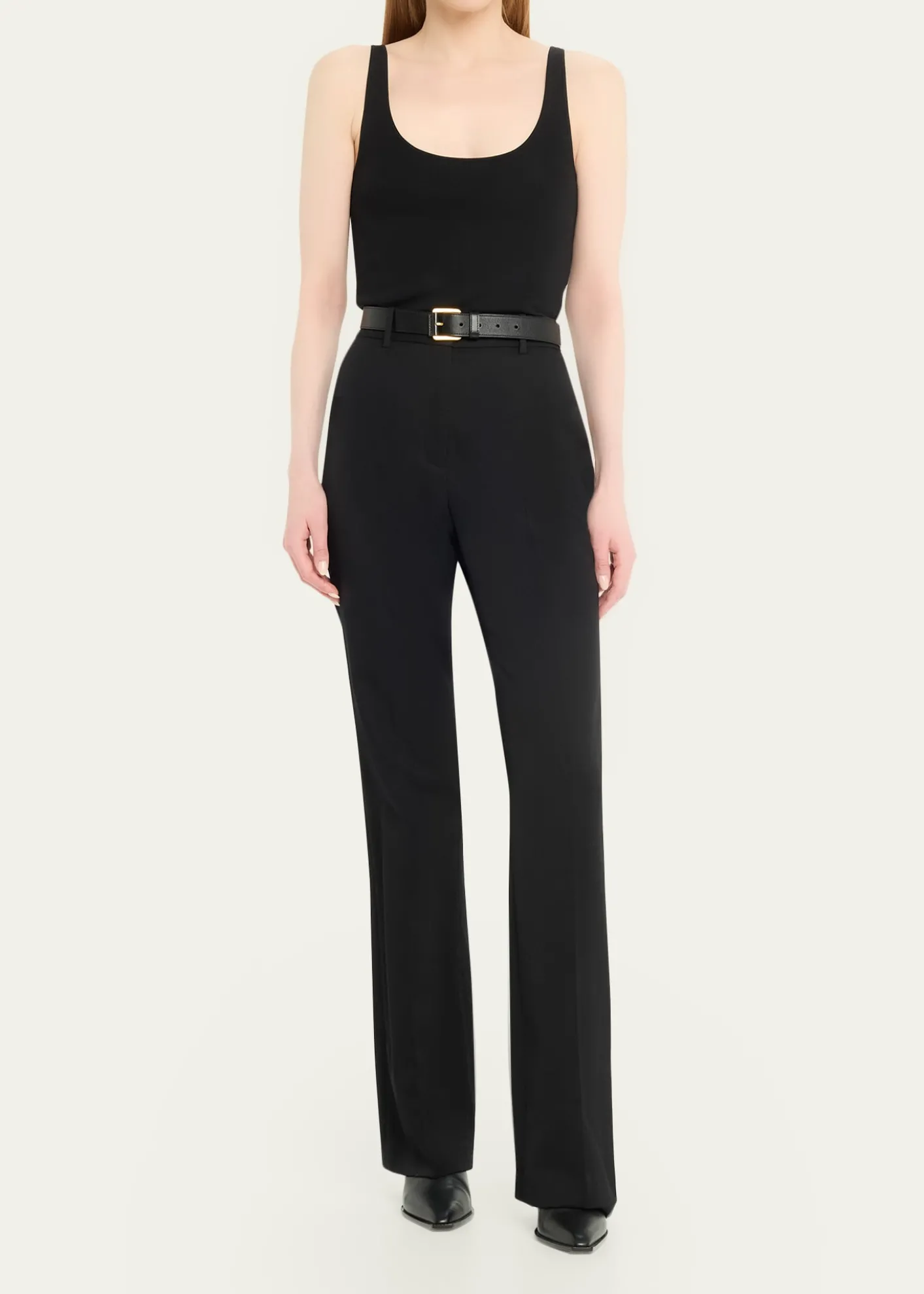 Nili LotanRivers High-Waisted Straight-Leg Trousers