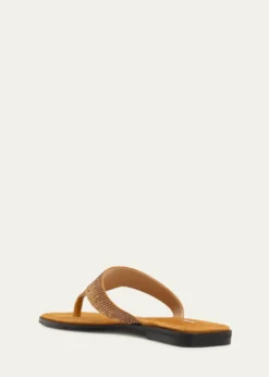 NodaletoBulla Nova Embellished Suede Thong Sandals