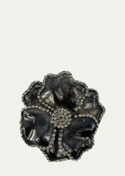 Nomi KEmbellished Flower Napkin Rings, Set of 4