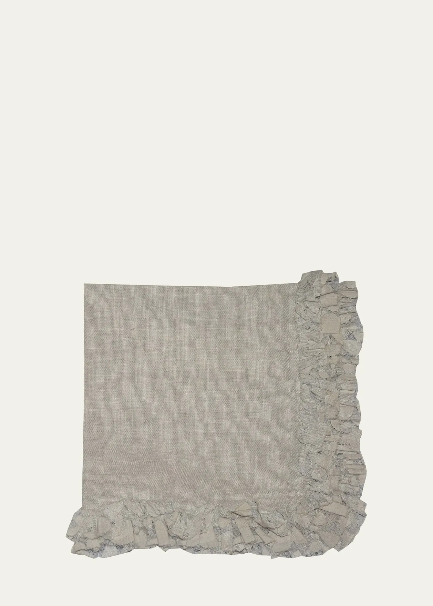 Nomi KOatmeal Romantic Ruffle Napkin