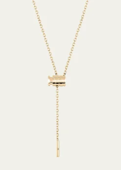 Nouvel Heritage18K Gold Mini Latch Necklace