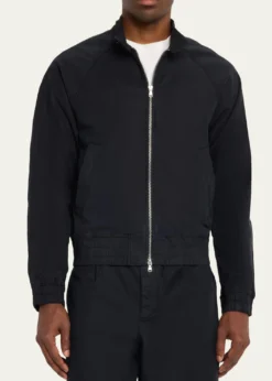 Officine GeneraleMen's Faded Black Cotton Twill Cory Jacket