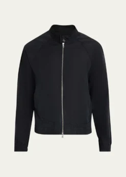 Officine GeneraleMen's Faded Black Cotton Twill Cory Jacket