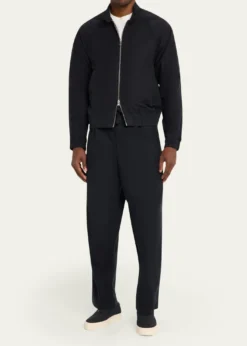 Officine GeneraleMen's Faded Black Cotton Twill Cory Jacket