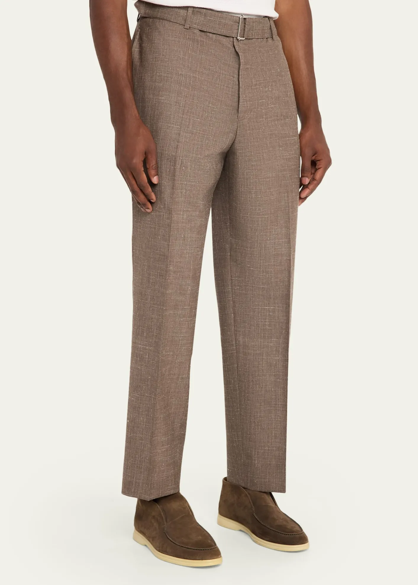 Officine GeneraleHoche Wool-Linen Tailored Pants