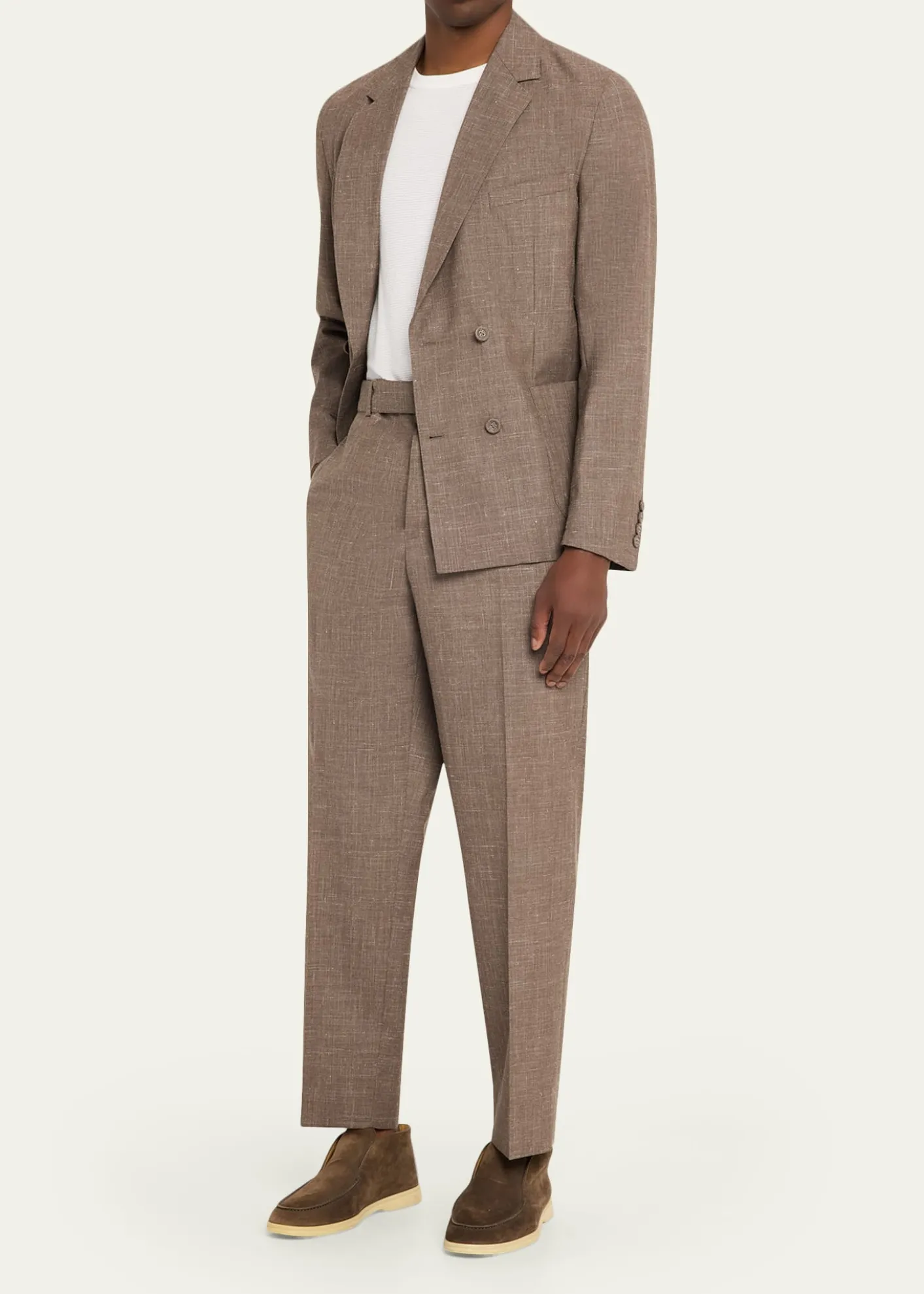 Officine GeneraleHoche Wool-Linen Tailored Pants
