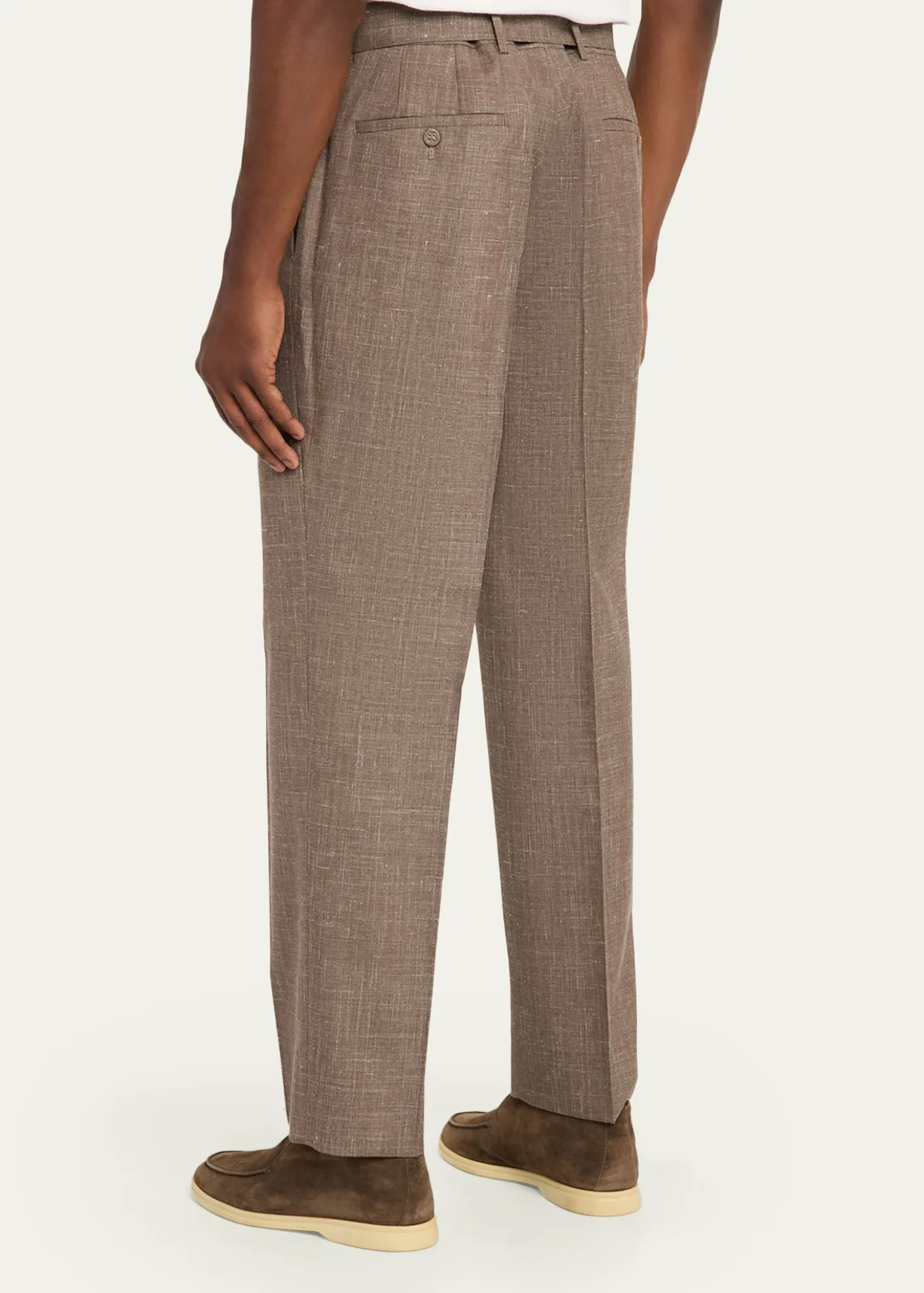 Officine GeneraleHoche Wool-Linen Tailored Pants