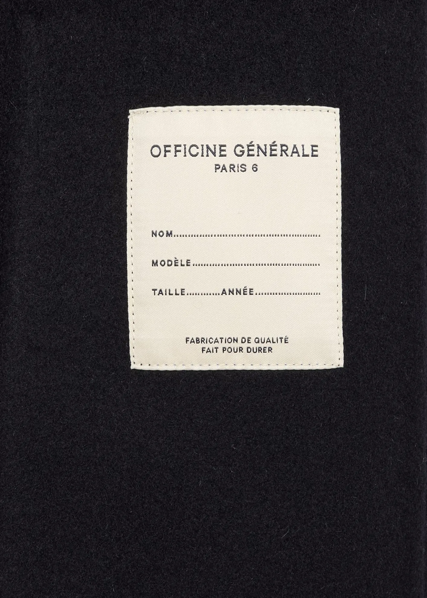 Officine GeneraleMen's Dark Navy Double-Breasted Wool Maxwell Sport Jacket
