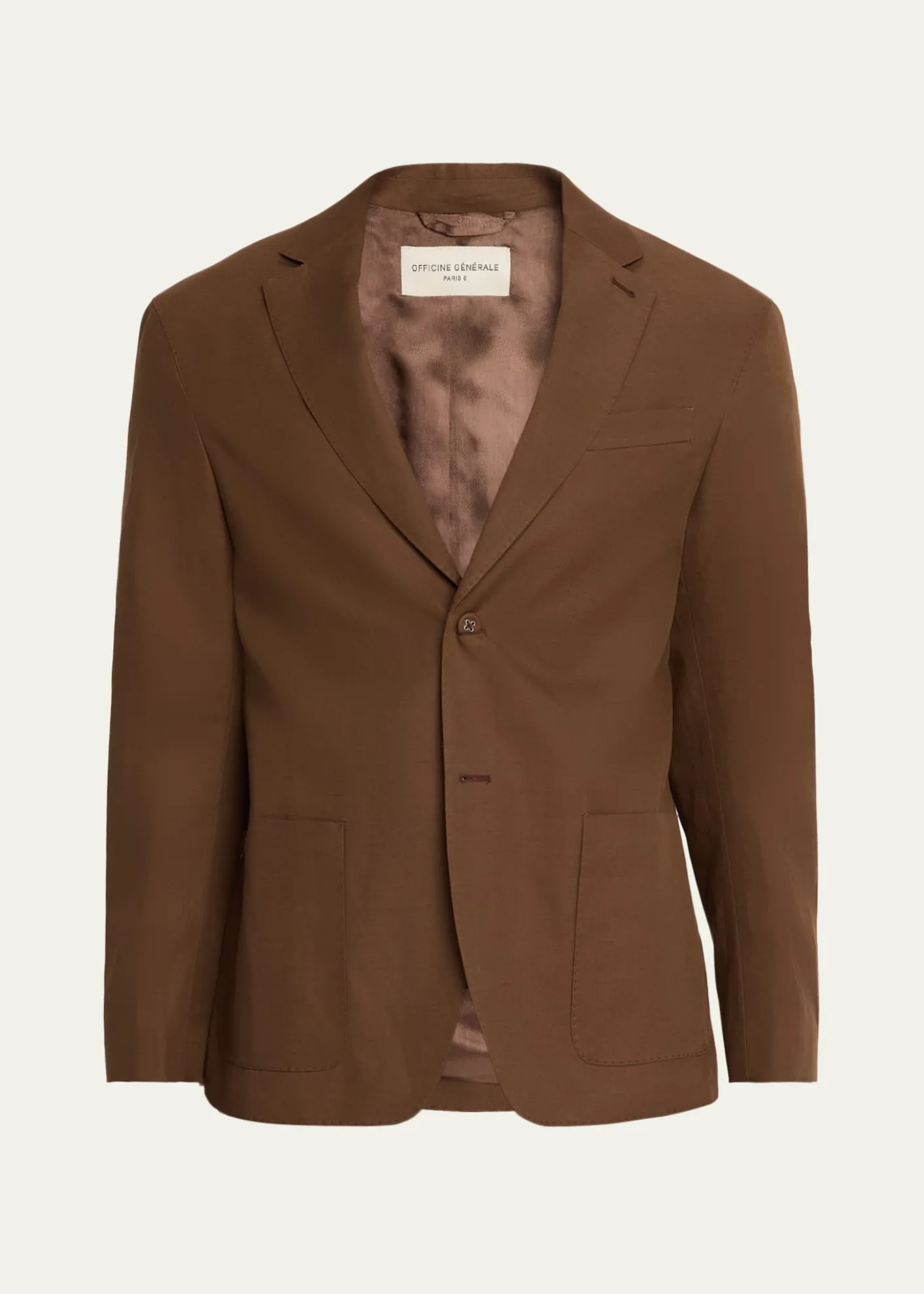 Officine GeneraleMen's Michel Relaxed Single-Breasted Jacket