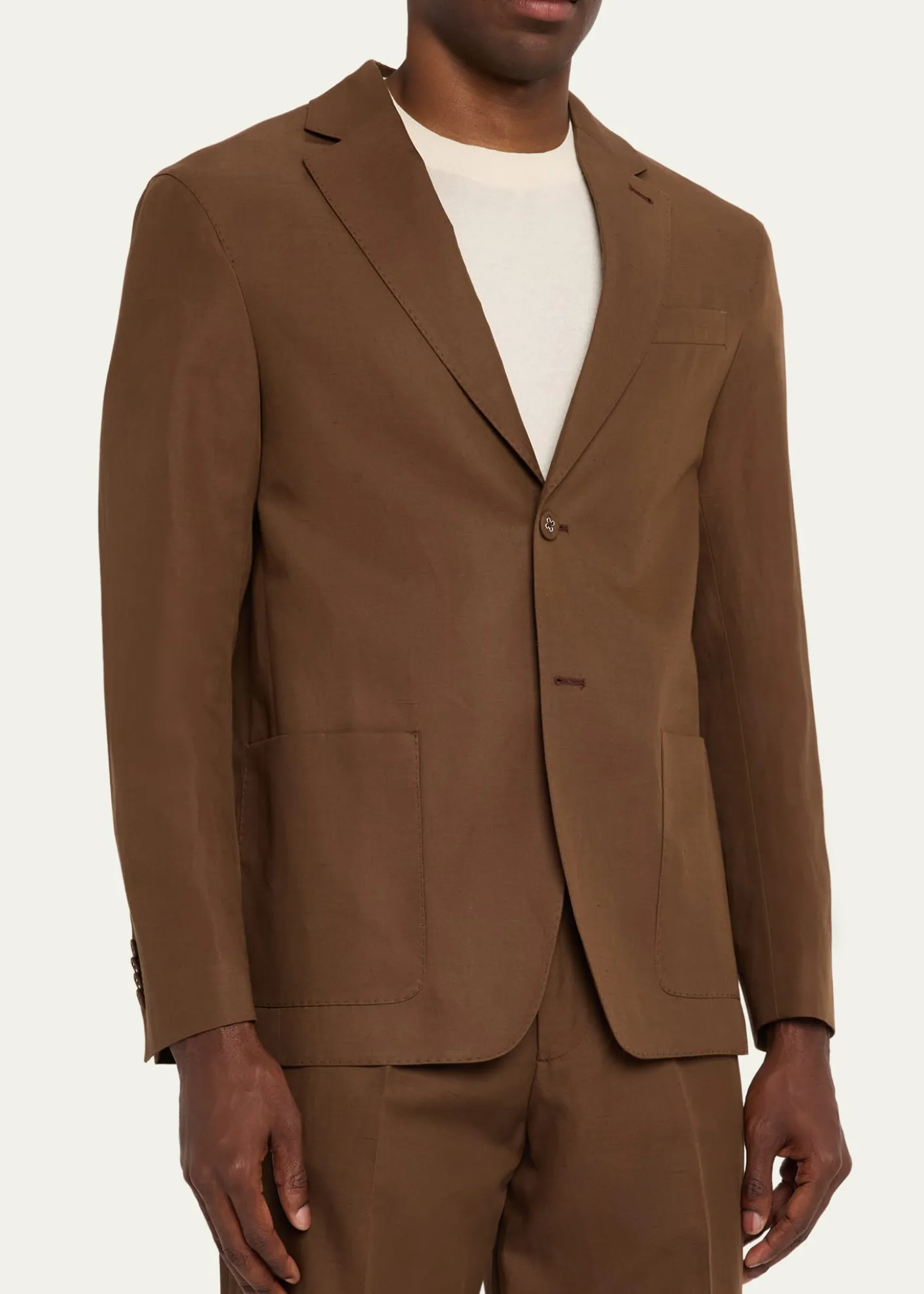 Officine GeneraleMen's Michel Relaxed Single-Breasted Jacket