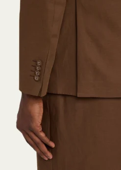 Officine GeneraleMen's Michel Relaxed Single-Breasted Jacket