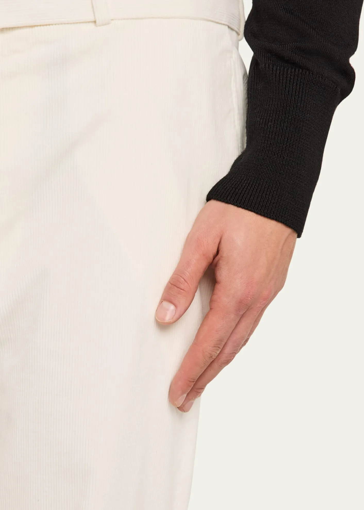 Officine GeneraleMen's Owen Corduroy Self-Belt Pants