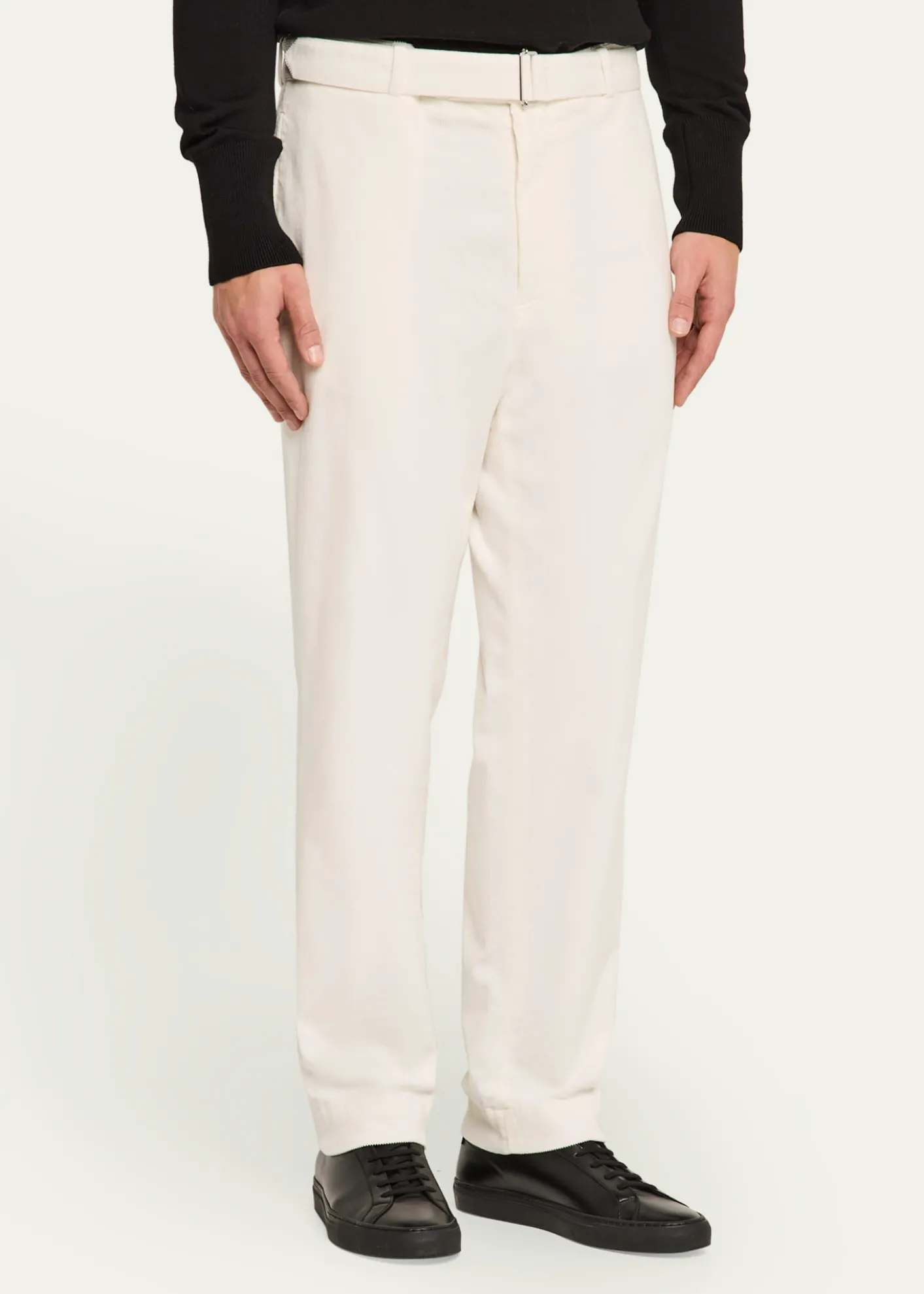 Officine GeneraleMen's Owen Corduroy Self-Belt Pants
