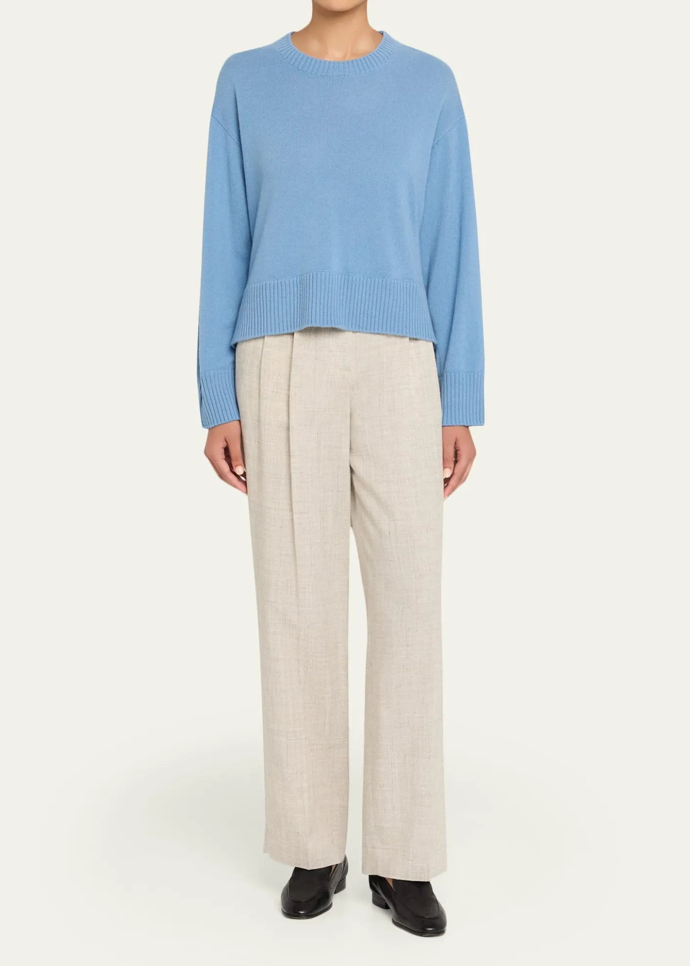 Officine GeneraleNicky Crewneck Cashmere-Blend Sweater
