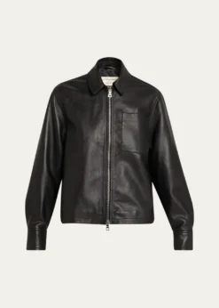 Officine GeneraleRhea Lambskin Leather Jacket
