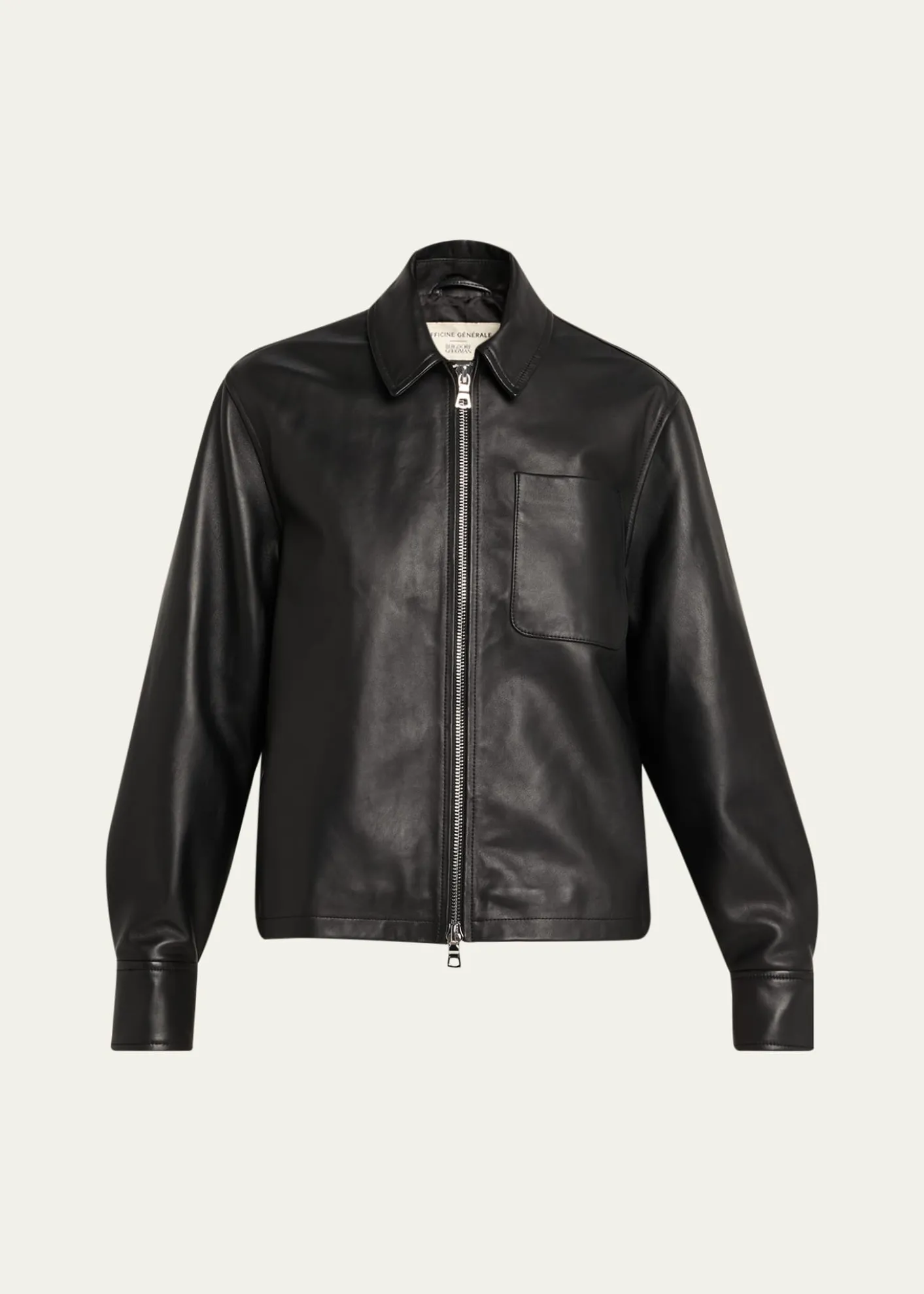 Officine GeneraleRhea Lambskin Leather Jacket