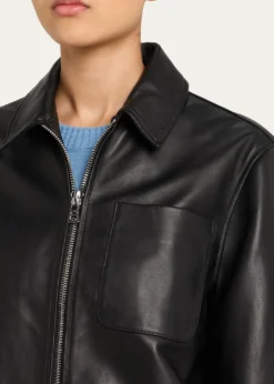 Officine GeneraleRhea Lambskin Leather Jacket