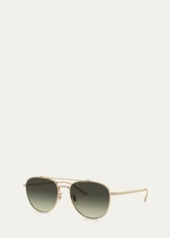 Oliver PeoplesRivetti Titanium Aviator Sunglasses