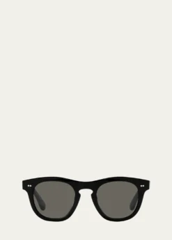Oliver PeoplesRorke Round Acetate & Crystal Sunglasses