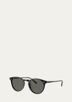Oliver PeoplesRound Acetate Sunglasses