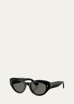 Oliver PeoplesLerrue Oval Sunglasses