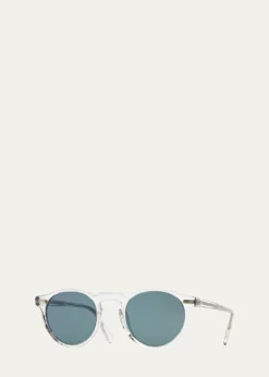 Oliver PeoplesMen's Gregory Peck 47 Round Sunglasses