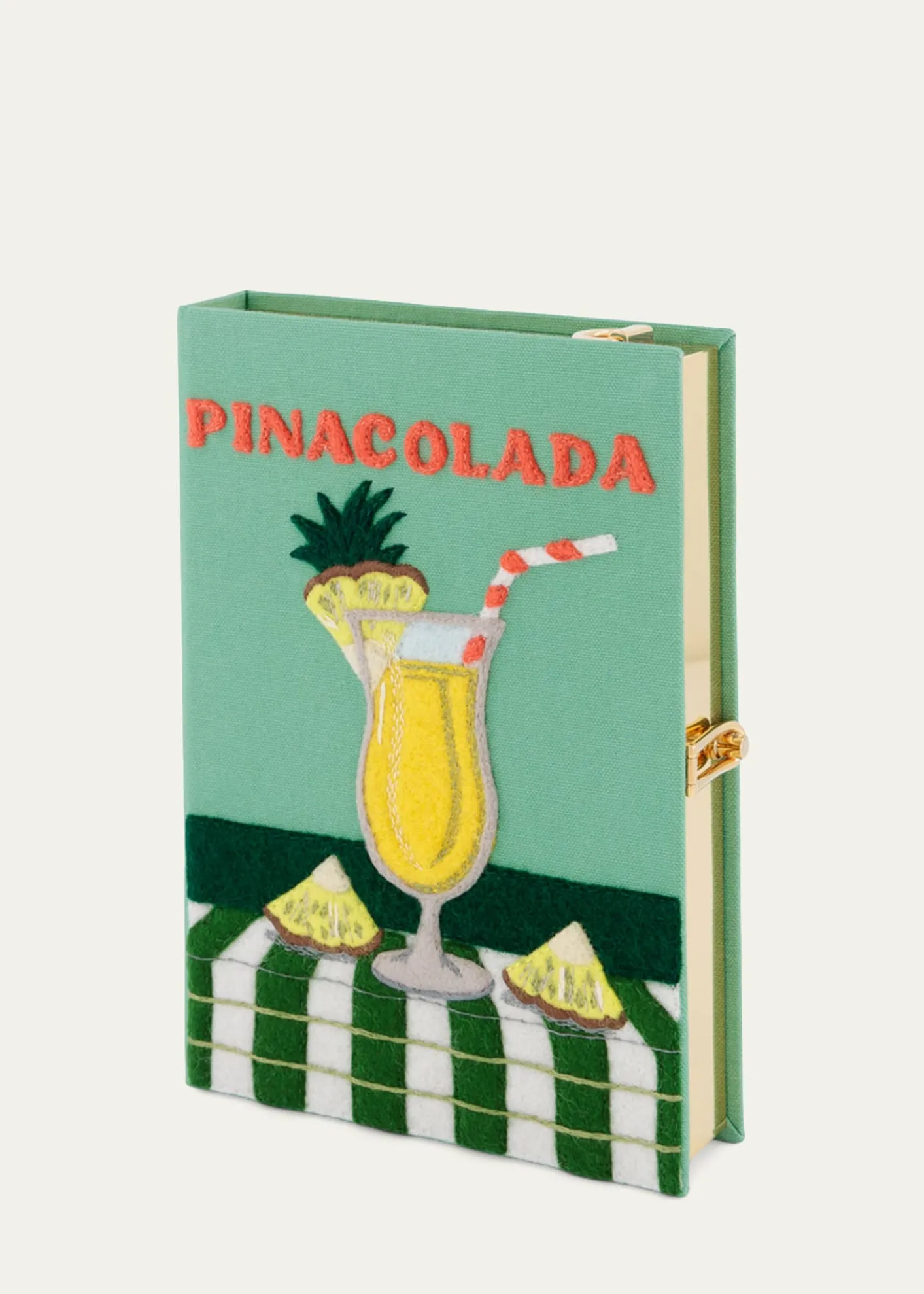 Olympia Le-TanPina Colada Book Clutch Bag with Strap