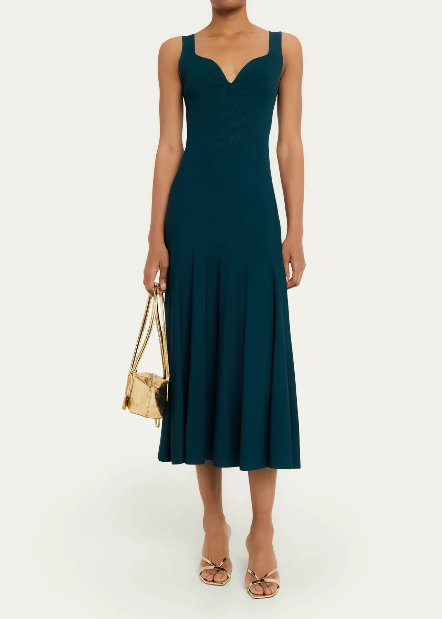 OrotonBreeze Metallic Leather Baguette Shoulder Bag